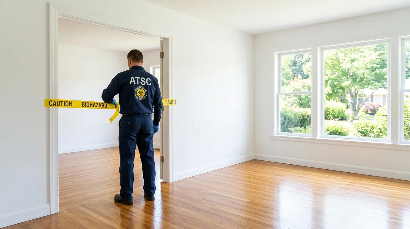 Certified biohazard cleanup crew performing Crime Scene Cleanup in Kew Gardens Hills